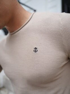 Mason Knit Jumper - Beige -Blakely Clothing Store 2041TanD 2 ef218131 5b97 40bd adec b1cbdc4689c5