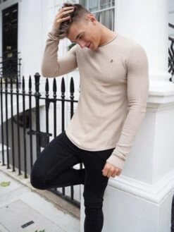 Mason Knit Jumper - Beige -Blakely Clothing Store 2041TanD 4 c1a50a5e 3fb6 4f16 abc3 73f3d97ba1ed