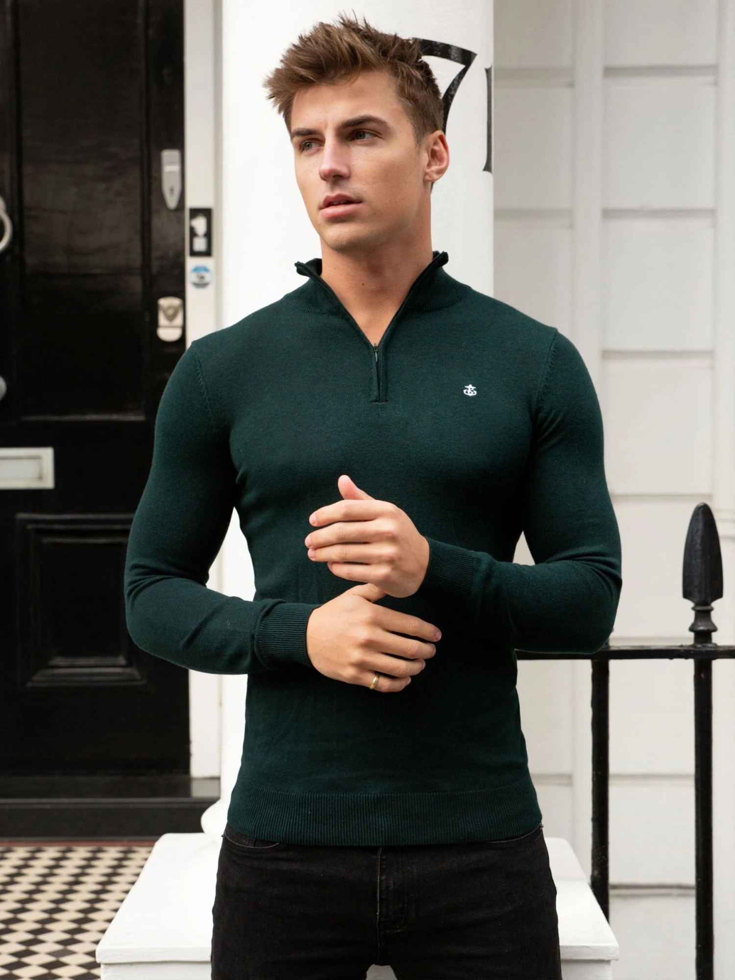 Oxbridge Jumper - Dark Green 1 Oxbridge Jumper - Dark Green