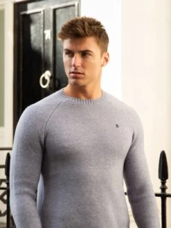 Yardley Knit Jumper - Light Blue 12 Yardley Knit Jumper - Light Blue -Blakely Clothing Store 2042LightBlue 05D