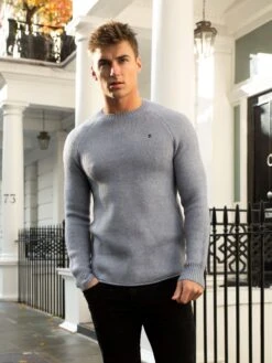 Yardley Knit Jumper - Light Blue 10 Yardley Knit Jumper - Light Blue -Blakely Clothing Store 2042LightBlue 06D