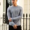 Yardley Knit Jumper - Light Blue -Blakely Clothing Store 2042 LightBlue NewLead