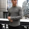 Yardley Knit Jumper - Charcoal 10 Yardley Knit Jumper - Charcoal -Blakely Clothing Store 2042charcoalleadD