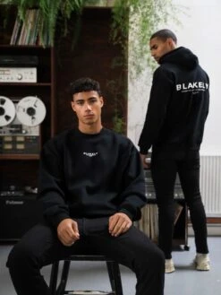 Statement Relaxed Jumper - Black -Blakely Clothing Store 2045TBlack05D