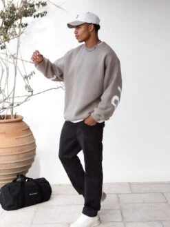 Idris Oversized Jumper - Safari Green -Blakely Clothing Store 2046AD 1