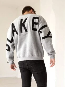 Idris Oversized Jumper - Marl Grey -Blakely Clothing Store 2046AGreyMarl 02D