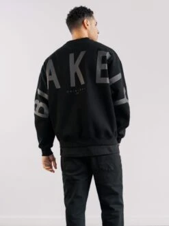 Tonal Idris Oversized Jumper - Black -Blakely Clothing Store 2046TBLACKD 1