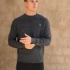 Burford Knit Jumper - Charcoal 9 Burford Knit Jumper - Charcoal -Blakely Clothing Store 2075 CHARCOAL NEWLEAD