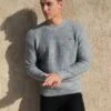 Burford Knit Jumper - Grey -Blakely Clothing Store 2075 GREY NEWLEAD
