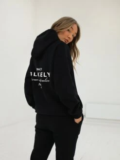 Monaco Women's Relaxed Hoodie - Black -Blakely Clothing Store 213WOBLACKHOODIEDcopy2