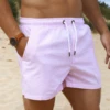 Striped Swim Shorts - Pink 13 Striped Swim Shorts - Pink -Blakely Clothing Store 215CitiesGreen4