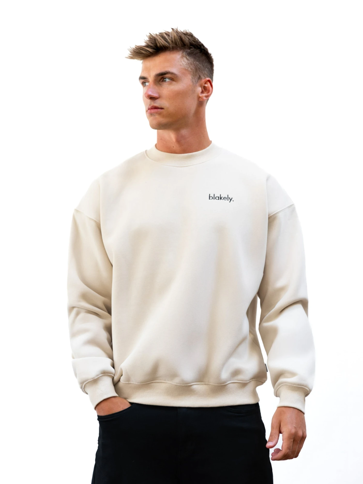 Sami Relaxed Jumper - Bone 1 Sami Relaxed Jumper - Bone