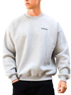 Sami Relaxed Jumper - Marl Grey 10 Sami Relaxed Jumper - Marl Grey -Blakely Clothing Store 215IMMARLGREYD 2