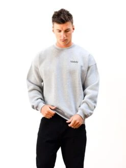 Sami Relaxed Jumper - Marl Grey 7 Sami Relaxed Jumper - Marl Grey -Blakely Clothing Store 215IMMARLGREYD
