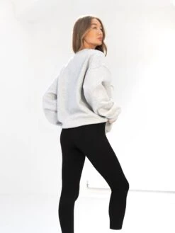 Sami Oversized Jumper - Marl Grey -Blakely Clothing Store 215IWMARLGREYD 4