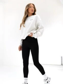 Sami Oversized Jumper - Marl White -Blakely Clothing Store 215IWMARLWHITED 3