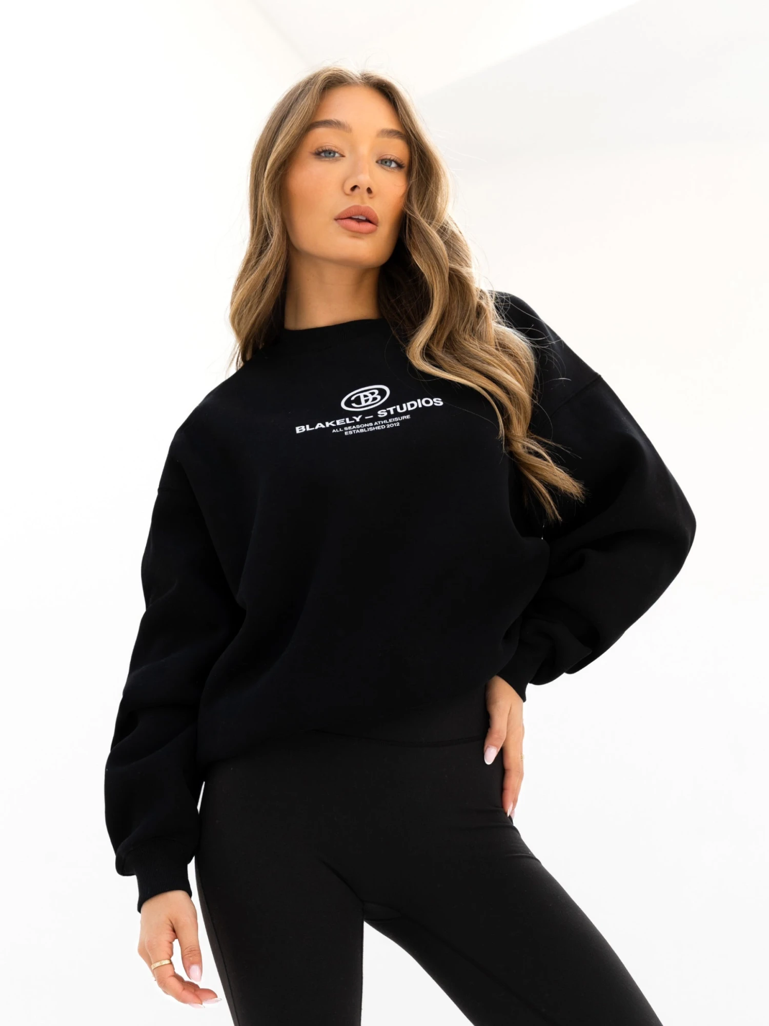 Madison Oversized Jumper - Black 2 Madison Oversized Jumper - Black - Image 2