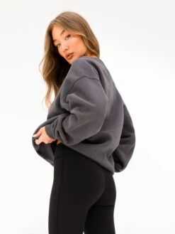 Olivia Oversized Jumper - Charcoal -Blakely Clothing Store 2160TCHARCOAL06D