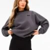 Olivia Oversized Jumper - Charcoal -Blakely Clothing Store 2160TCHARCOALLEADD