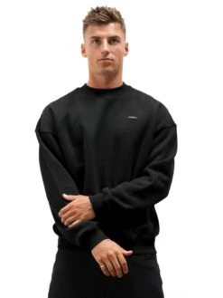 Otis Relaxed Jumper - Black -Blakely Clothing Store 2161BLACK02D