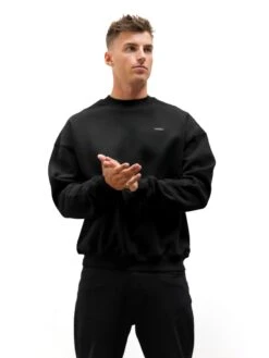 Otis Relaxed Jumper - Black -Blakely Clothing Store 2161BLACK06D