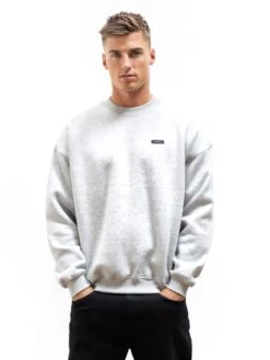 Otis Relaxed Jumper - Marl Grey