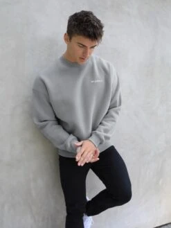 Series Relaxed Jumper - Stone Grey -Blakely Clothing Store 216AMStonegrey 01D