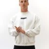 Kobe Italic Relaxed Jumper - Marl White