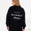 Italia Oversized Jumper - Black 8 Italia Oversized Jumper - Black -Blakely Clothing Store 216BWBLACK LEADD