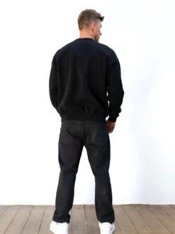 Logo Relaxed Jumper - Black -Blakely Clothing Store 216IMBLACKD 2