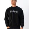 Logo Relaxed Jumper - Black -Blakely Clothing Store 216IMBLACKLEADD