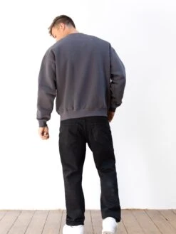 Logo Relaxed Jumper - Charcoal -Blakely Clothing Store 216IMCHARCOALD 3