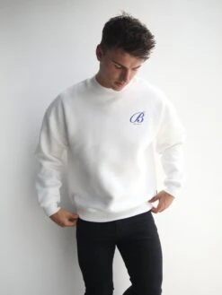 Vita Relaxed Jumper - Flat White -Blakely Clothing Store 216IMFlatwhite 04D
