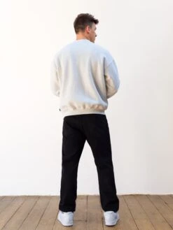 Logo Relaxed Jumper - Marl White -Blakely Clothing Store 216IMMARLWHITED 4