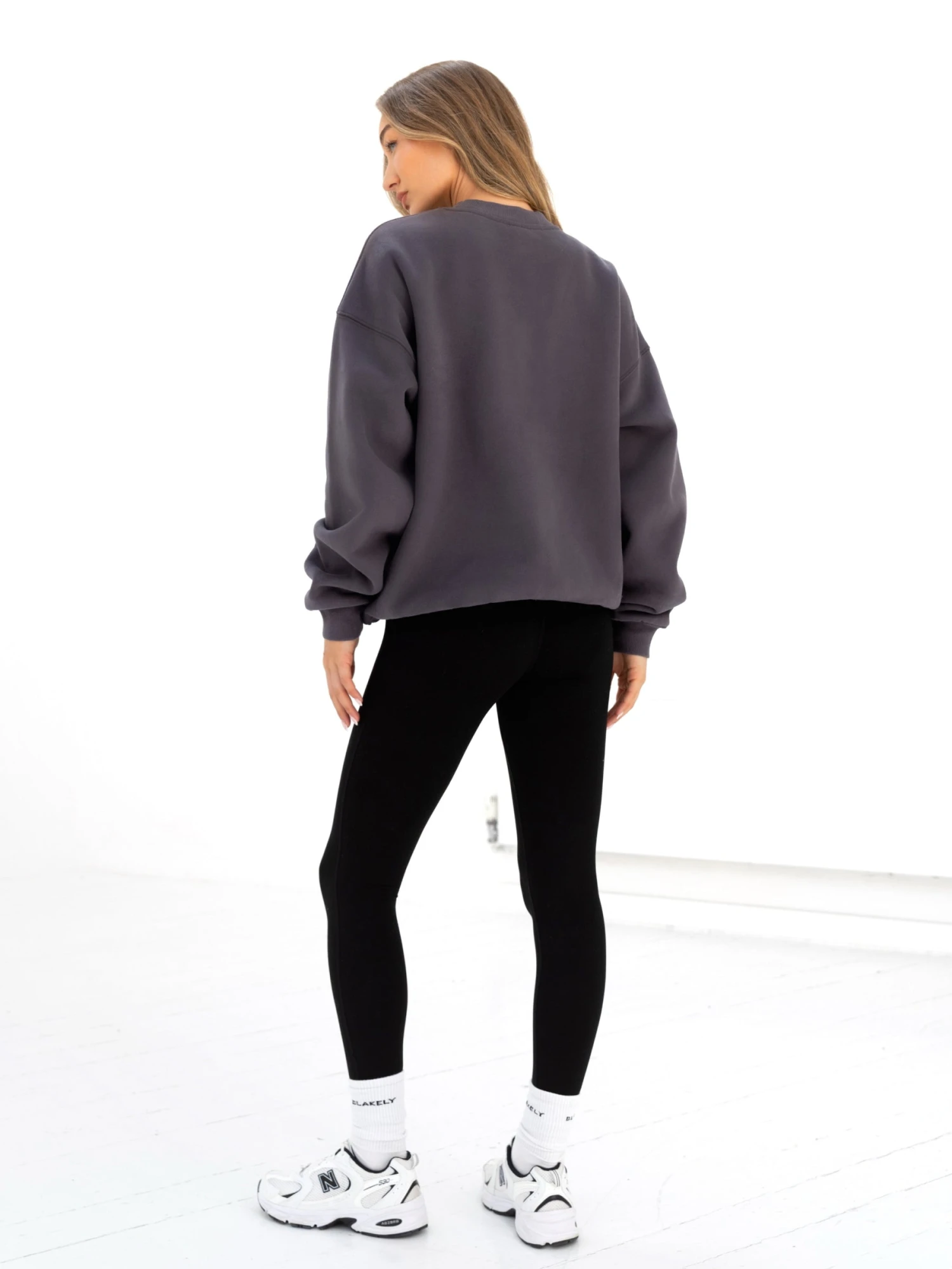 Logo Oversized Jumper - Charcoal 6 Logo Oversized Jumper - Charcoal - Image 6