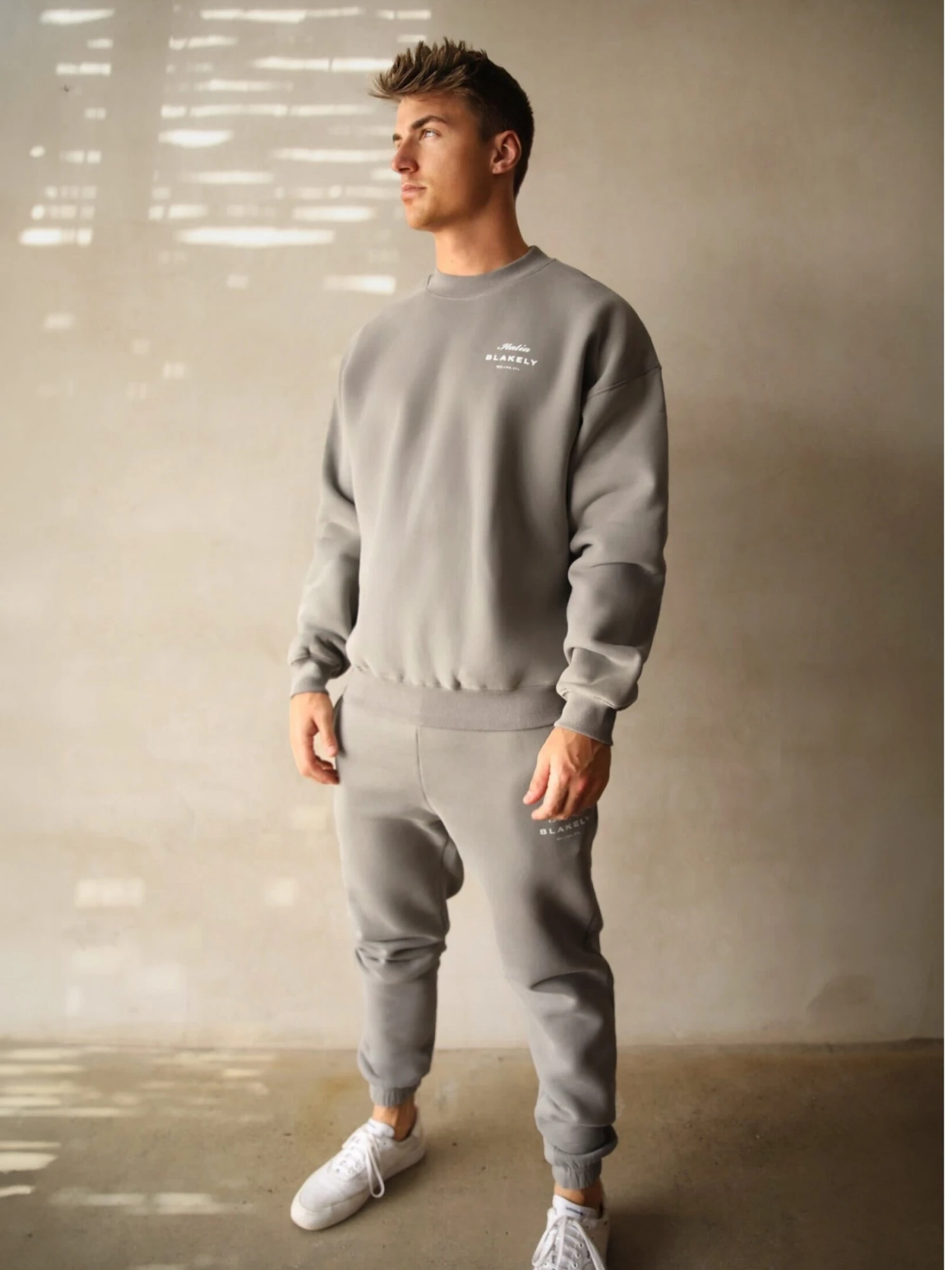 Italia Relaxed Sweatpants - Stone Grey 4 Italia Relaxed Sweatpants - Stone Grey - Image 4