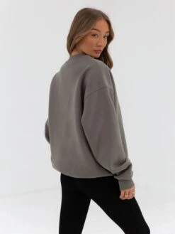 Varsity Oversized Jumper - Safari Green 12 Varsity Oversized Jumper - Safari Green -Blakely Clothing Store 216VARWGrey 01D 2