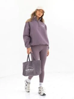 Active Studios 1/4 Zip Jumper - Grape 10 Active Studios 1/4 Zip Jumper - Grape -Blakely Clothing Store 218APLUM02D