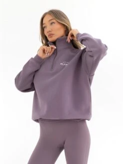 Active Studios 1/4 Zip Jumper - Grape 11 Active Studios 1/4 Zip Jumper - Grape -Blakely Clothing Store 218APLUM03D