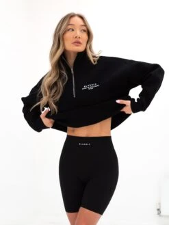 Ultimate 1/4 Zip Jumper - Black -Blakely Clothing Store 218GBLACK 05D