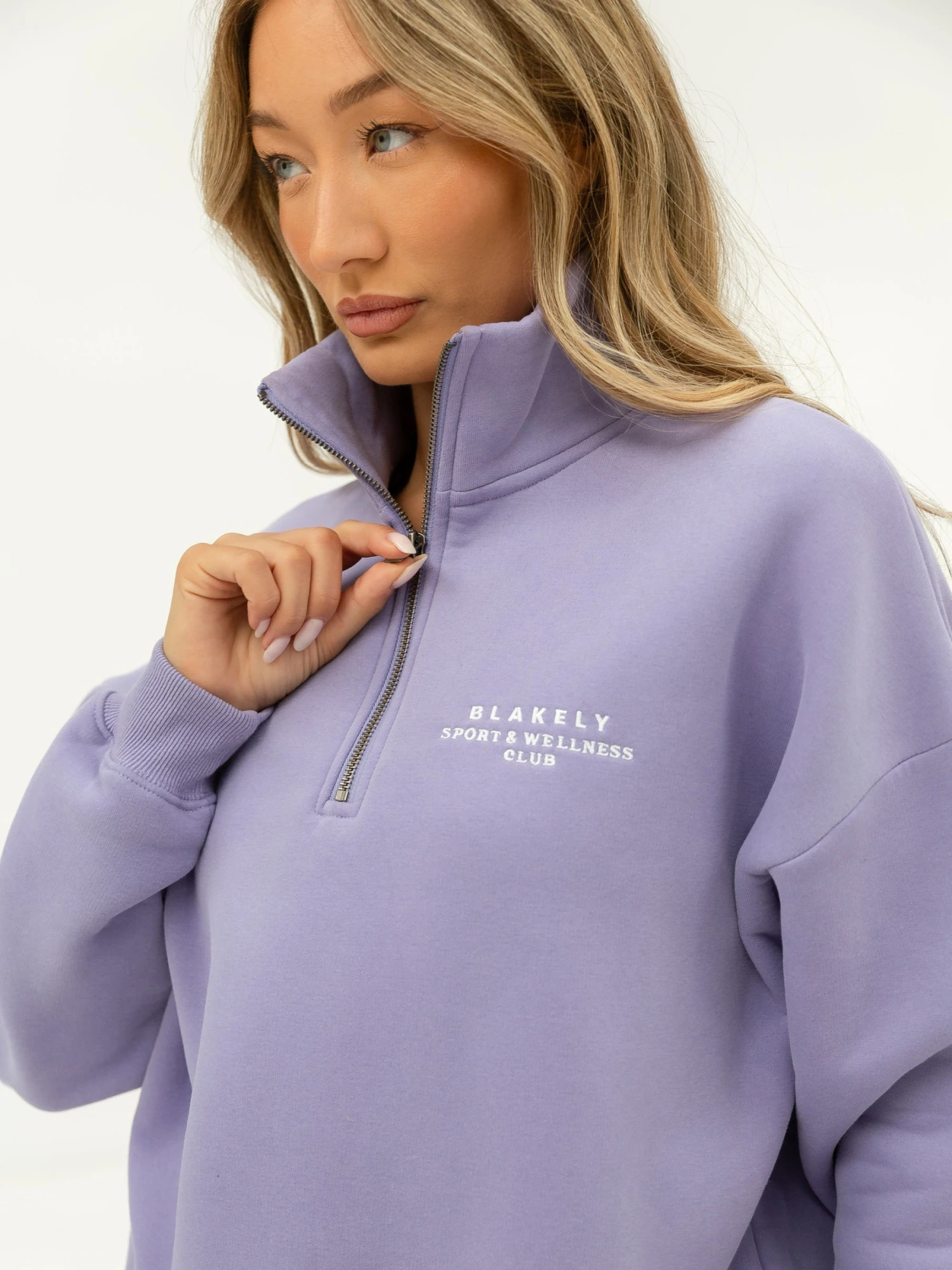 Ultimate 1/4 Zip Jumper - Lilac 5 Ultimate 1/4 Zip Jumper - Lilac - Image 5