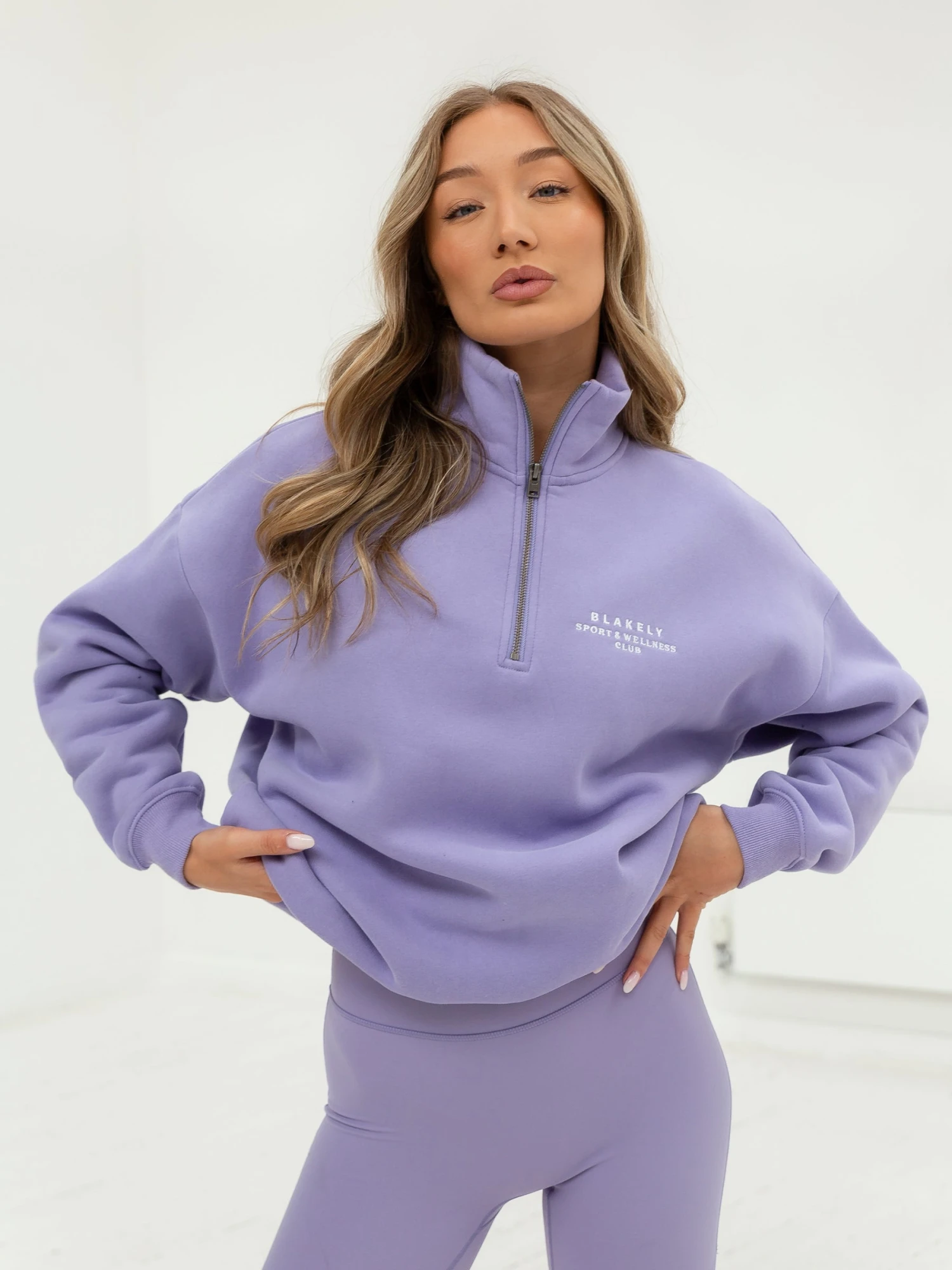 Ultimate 1/4 Zip Jumper - Lilac 1 Ultimate 1/4 Zip Jumper - Lilac