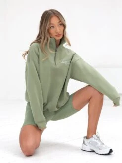 Ultimate 1/4 Zip Jumper - Pistachio 15 Ultimate 1/4 Zip Jumper - Pistachio -Blakely Clothing Store 218GPistachio 05D