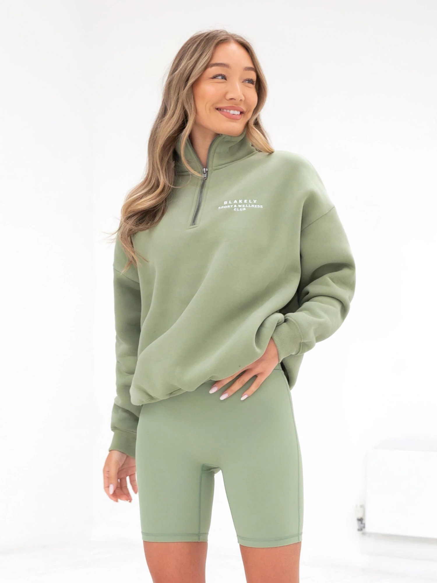 Ultimate 1/4 Zip Jumper - Pistachio 2 Ultimate 1/4 Zip Jumper - Pistachio - Image 2