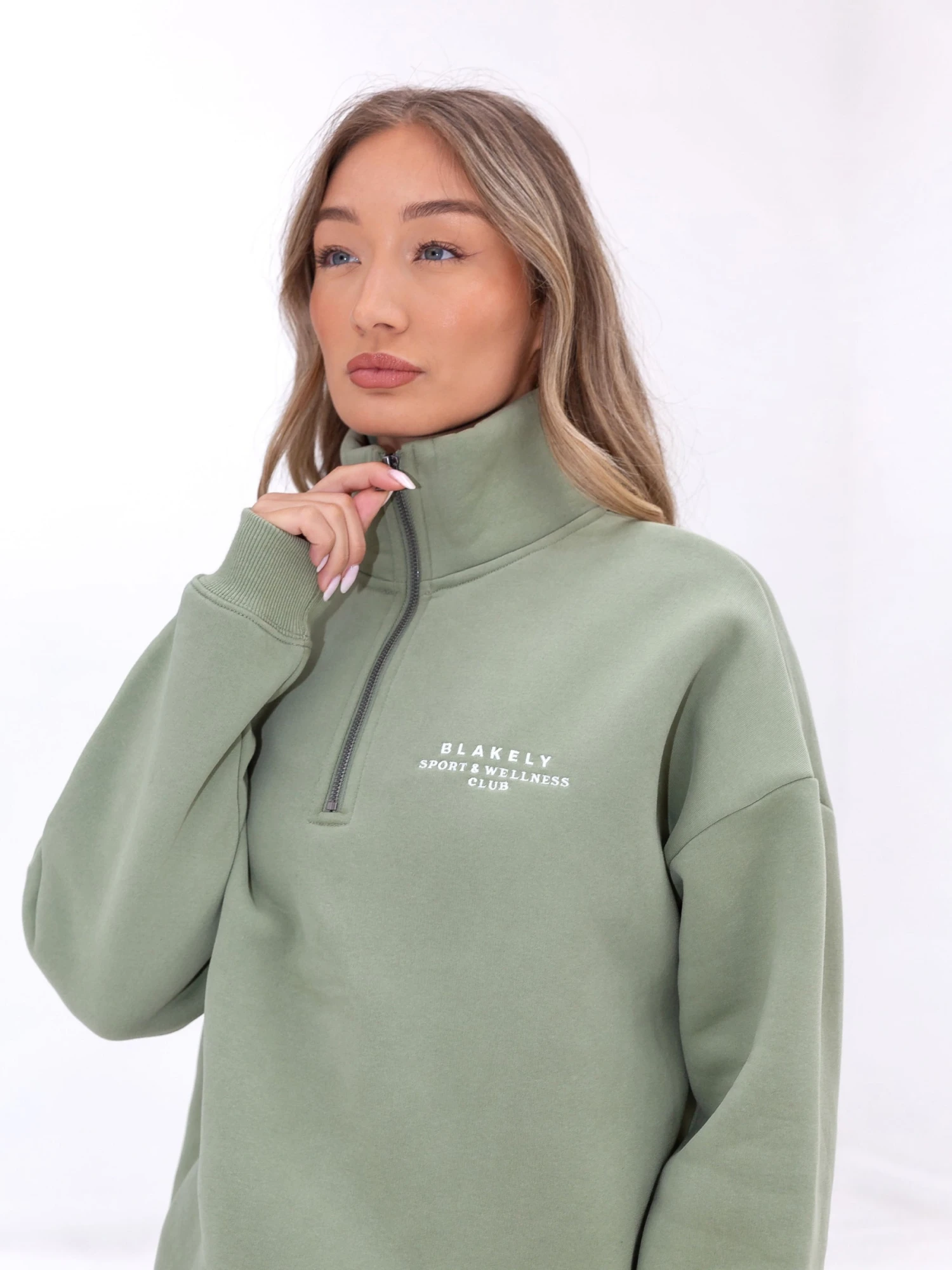 Ultimate 1/4 Zip Jumper - Pistachio 7 Ultimate 1/4 Zip Jumper - Pistachio - Image 7