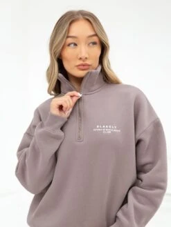 Ultimate 1/4 Zip Jumper - Pink Taupe 8 Ultimate 1/4 Zip Jumper - Pink Taupe -Blakely Clothing Store 218GTAUPE04