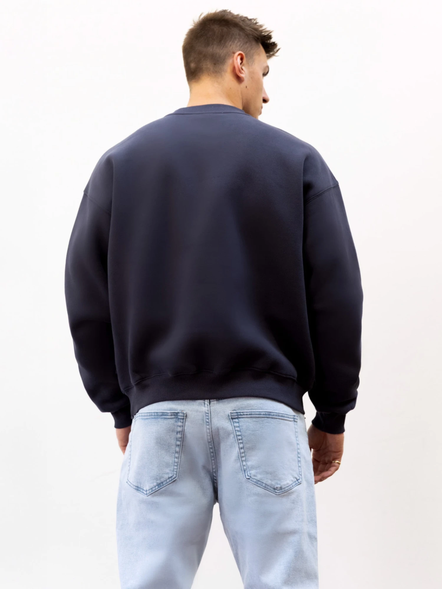 Legacy Relaxed Jumper - True Navy 2 Legacy Relaxed Jumper - True Navy - Image 2