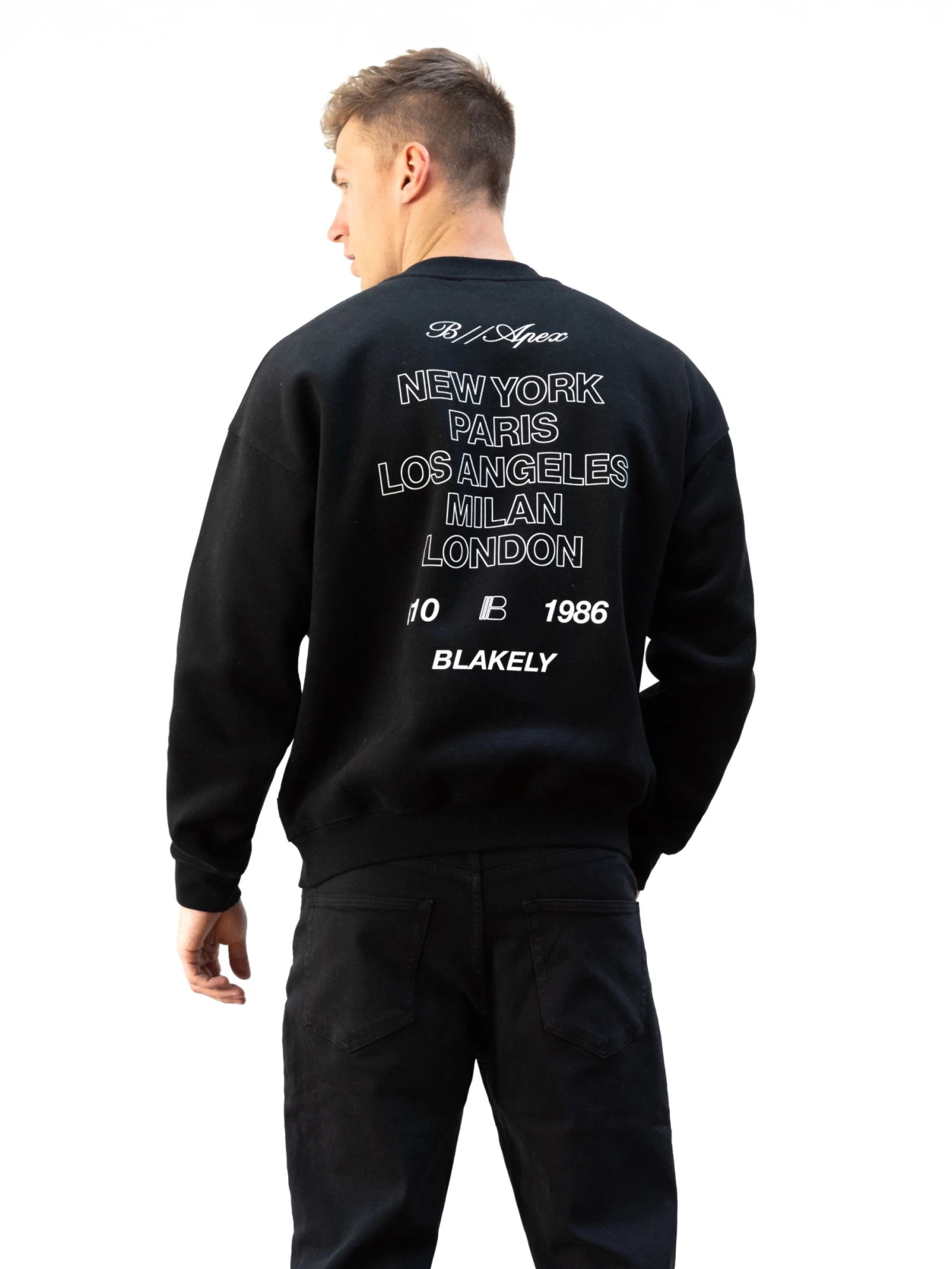 Apex City Relaxed Jumper - Black 5 Apex City Relaxed Jumper - Black - Image 5