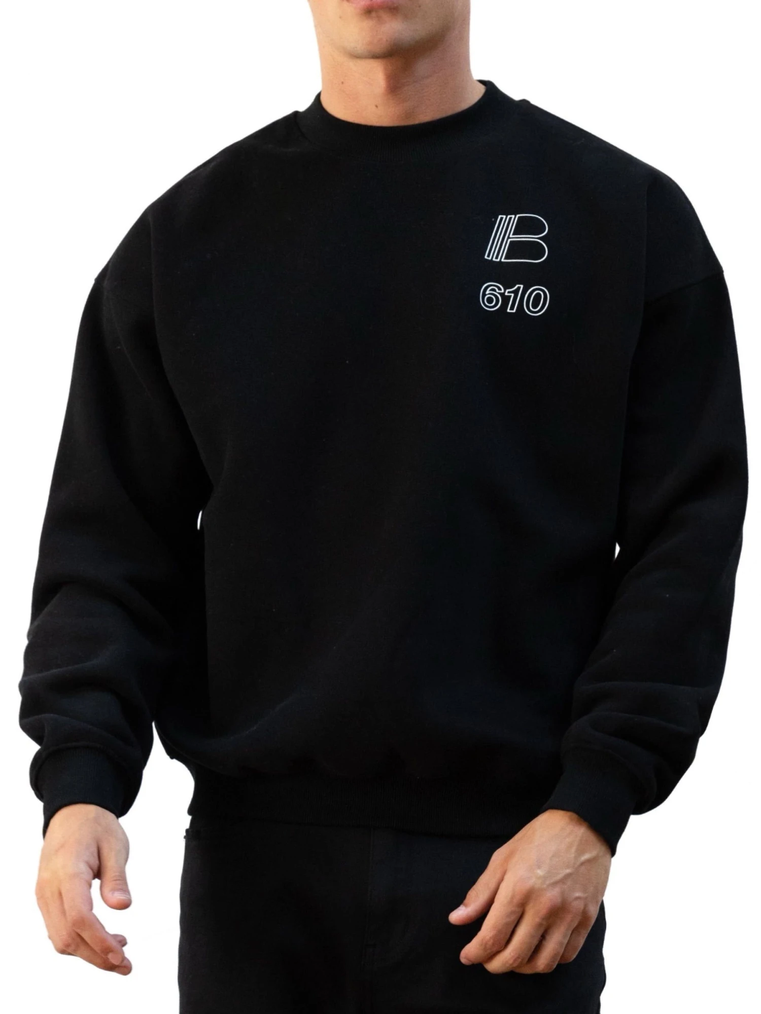 Apex City Relaxed Jumper - Black 6 Apex City Relaxed Jumper - Black - Image 6