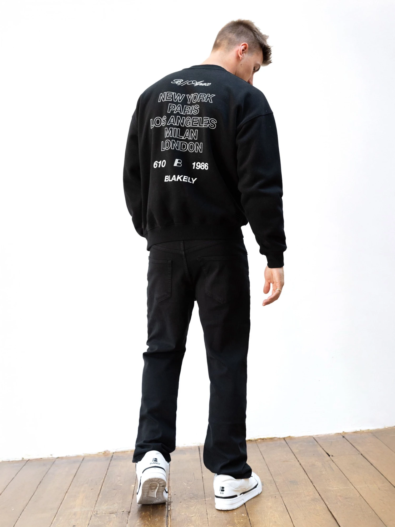 Apex City Relaxed Jumper - Black 3 Apex City Relaxed Jumper - Black - Image 3